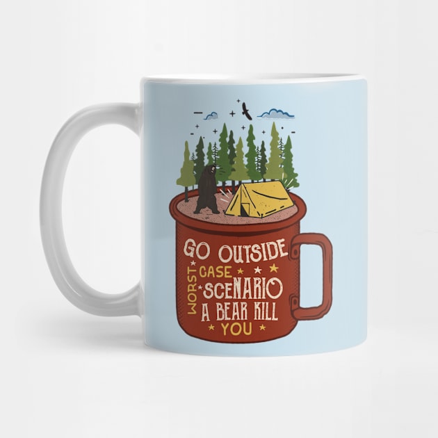 Mug camp bear by Mako Design 